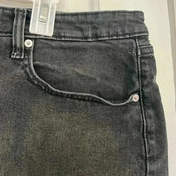 Target Wild Fable black/ gray jean shorts size 18 jeans women‘s summer high rise - Picture 4 of 6